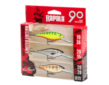 Набор приманок Rapala 90 лет Shad Rap Mid Bright 3шт.